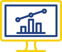 Online Stock Market Vector Icon Design