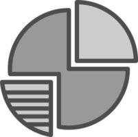 Pie Chart Vector Icon Design