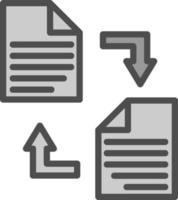 Documents Exchange Vector Icon Design