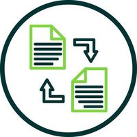 Documents Exchange Vector Icon Design