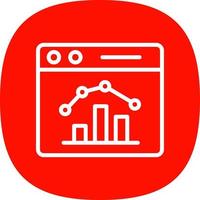 Stock Market Webpage Vector Icon Design