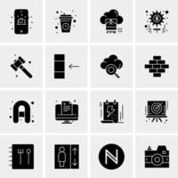 16 Universal Business Icons Vector Creative Icon Illustration to use in web and Mobile Related project