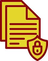 Document Security Vector Icon Design