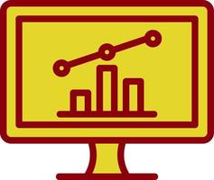 Online Stock Market Vector Icon Design