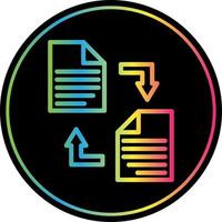 Documents Exchange Vector Icon Design