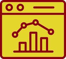 Stock Market Webpage Vector Icon Design