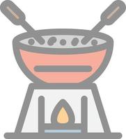 diseño de icono de vector de fondue