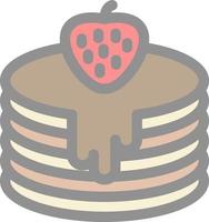 Pancakes Vector Icon Design