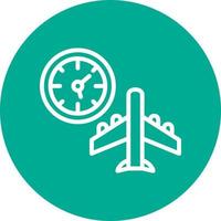 Jet Lag Vector Icon Design