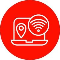 Digital Nomad Hub Vector Icon Design