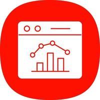 Stock Market Webpage Vector Icon Design