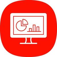 Online Statistics Vector Icon Design