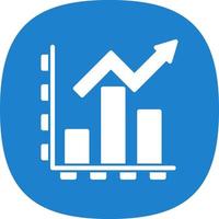 Growth Diagram Vector Icon Design