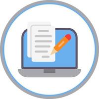 Copywriter Vector Icon Design