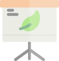 Eco Presentation Flat Icon vector