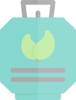 Biogas Cylinder Flat Icon vector