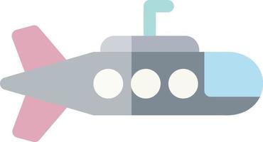 Submarine Glyph Icon vector