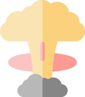 Nuclear Explosion Glyph Icon vector