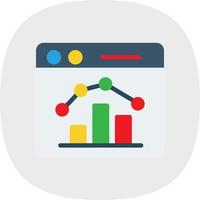 Stock Market Webpage Vector Icon Design