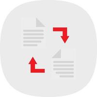 Documents Exchange Vector Icon Design