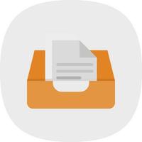 Documents Box Vector Icon Design