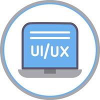 diseño de icono de vector de diseñador de ui ux