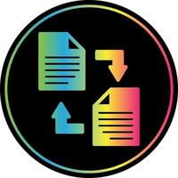 Documents Exchange Vector Icon Design
