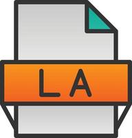 La File Format Icon vector