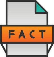 Fact File Format Icon vector