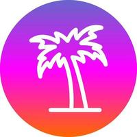 diseño de icono de vector de árbol de dubai