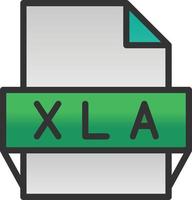 Xla File Format Icon vector
