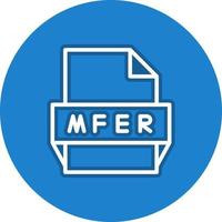 Mfer File Format Icon vector