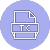 Tc File Format Icon vector