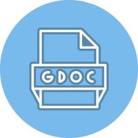 Gdoc File Format Icon vector