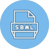 Sbml File Format Icon vector