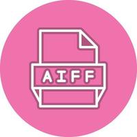 Aiff File Format Icon vector