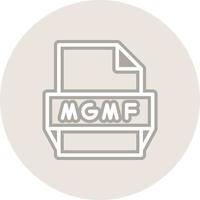 Mgmf File Format Icon vector