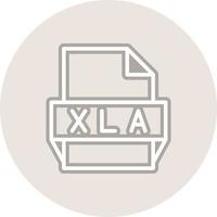 Xla File Format Icon vector