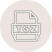 Tgz File Format Icon vector