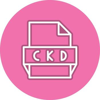 Ckd File Format Icon vector