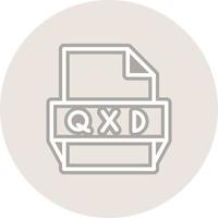 Qxd File Format Icon vector