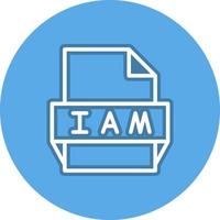 Iam File Format Icon vector