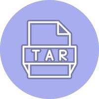 Tar File Format Icon vector