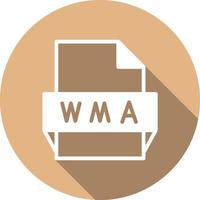 icono de formato de archivo wma vector