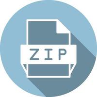 Zip File Format Icon vector