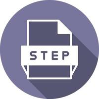 Step File Format Icon vector