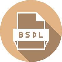 icono de formato de archivo bsdl vector