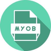 Myob File Format Icon vector