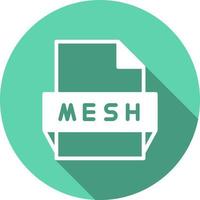 Mesh File Format Icon vector