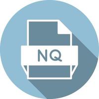 Nq File Format Icon vector